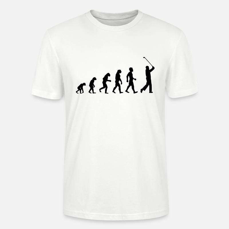 Evolution Golf Knock Off - Stanley/Stella CRAFTER Unisex Organic T-Shirt - white