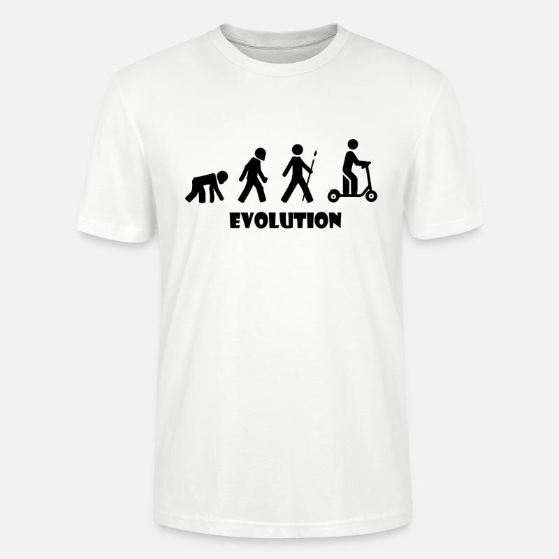 E-Scooter Roller Scooter - Stanley/Stella Unisex Bio-T-Shirt CRAFTER - Weiß
