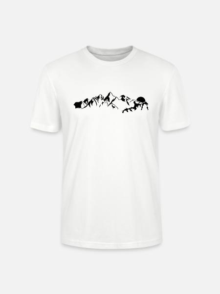 Mountain berge - Stanley/Stella Unisex Bio-T-Shirt CRAFTER - Weiß