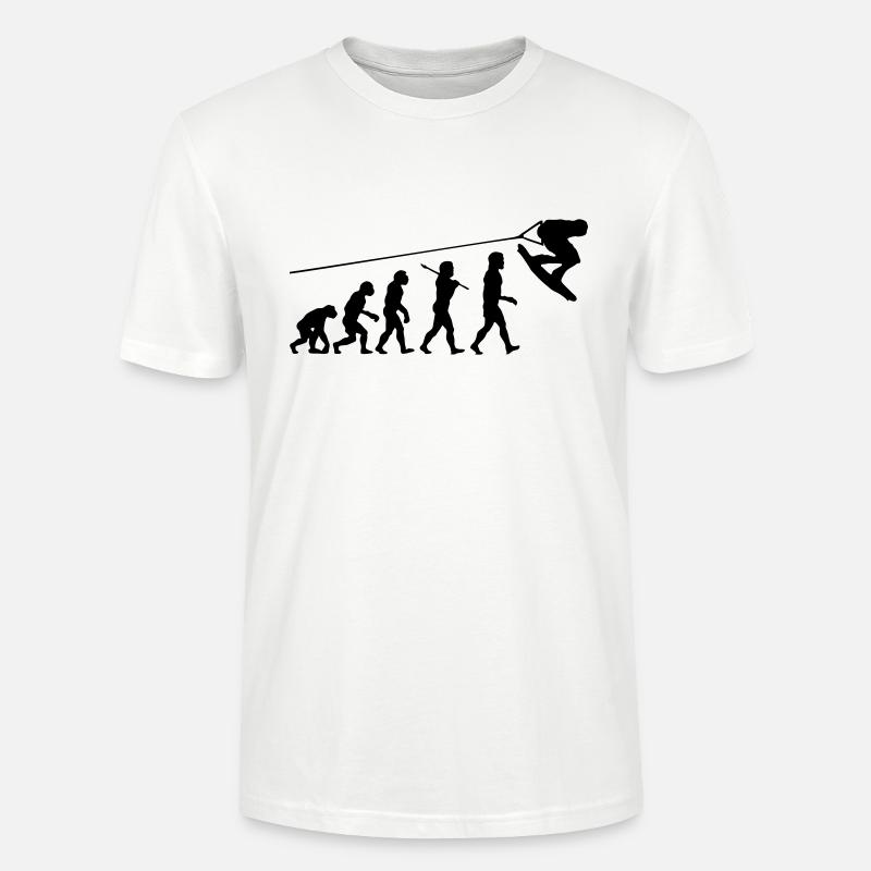 wa01 wakeboard evolution - Stanley/Stella Unisex Bio-T-Shirt CRAFTER - Weiß