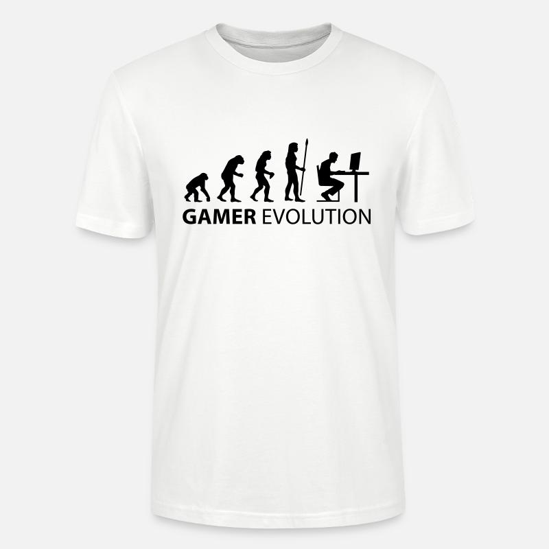 gamer evolution - T-shirt bio CRAFTER Stanley Stella Unisexe - blanc