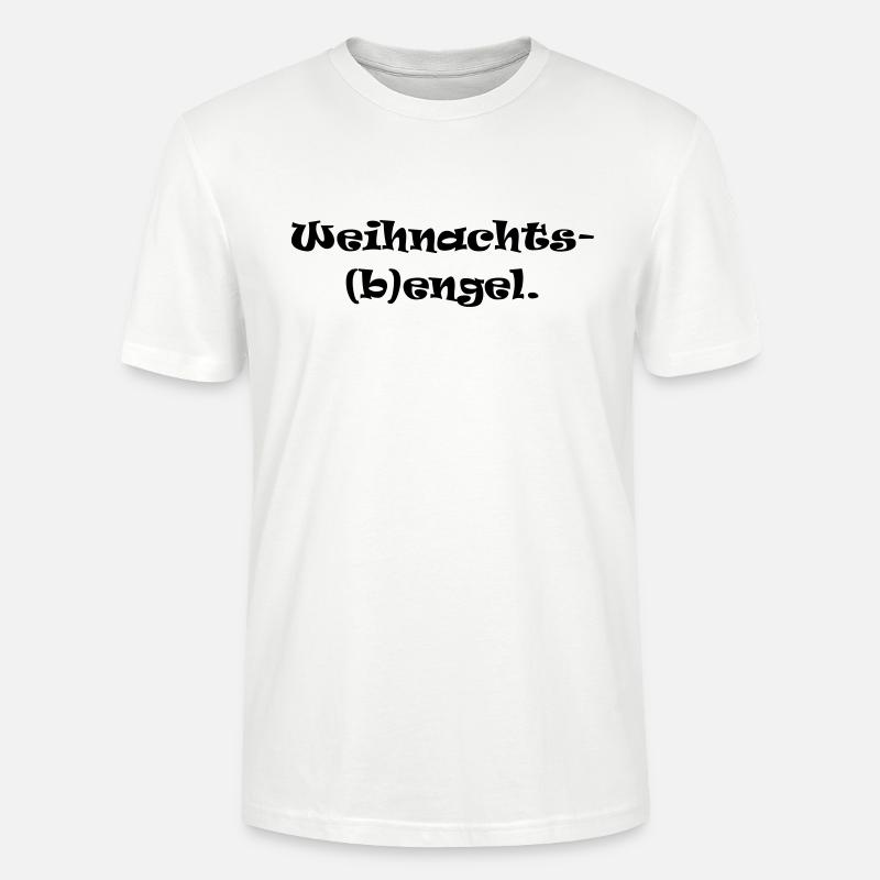 Weihnachts(b)engel Geschenk Idee - Stanley/Stella Unisex Bio-T-Shirt CRAFTER - Weiß
