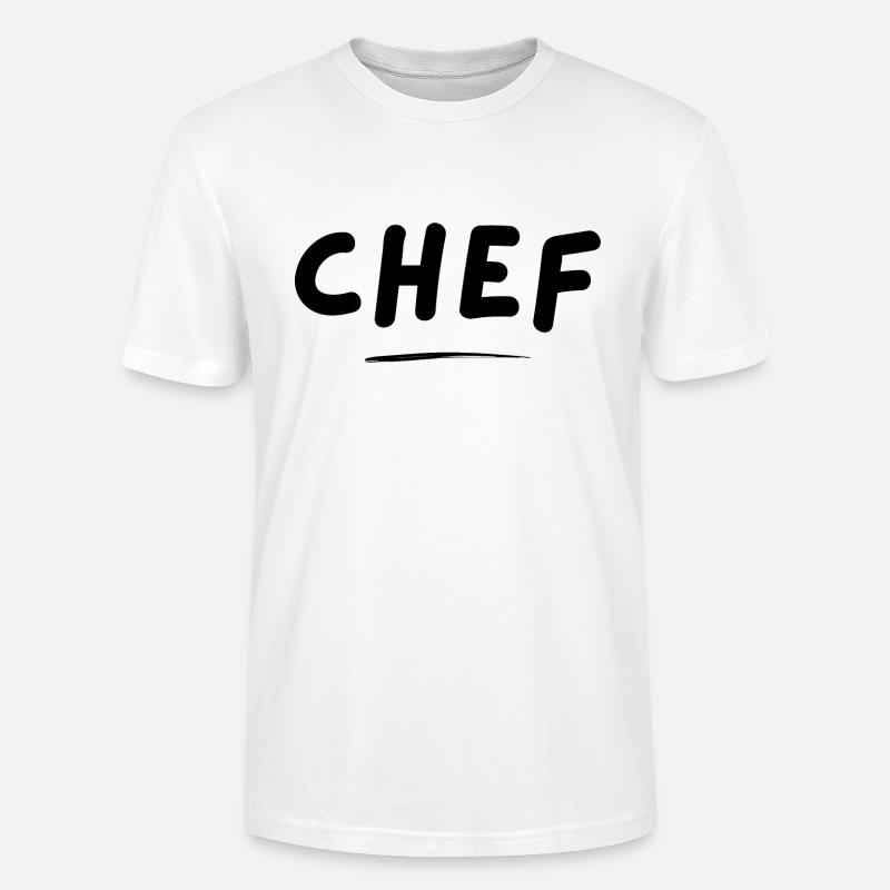 CHEF - originelle Geschenkidee - Stanley/Stella Unisex Bio-T-Shirt CRAFTER - Weiß