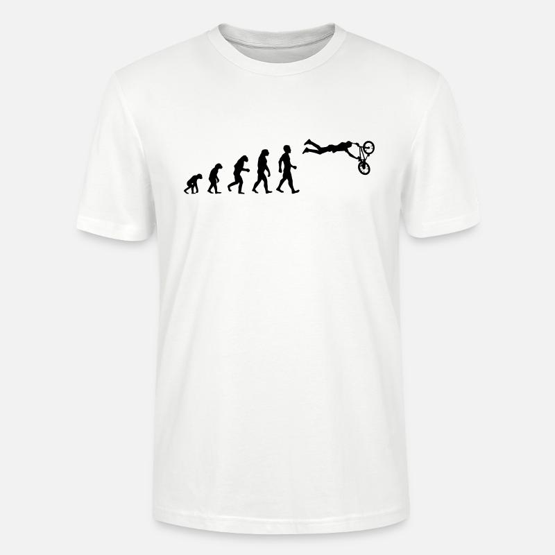 evolution bmx stunt - Stanley/Stella Unisex Bio-T-Shirt CRAFTER - Weiß