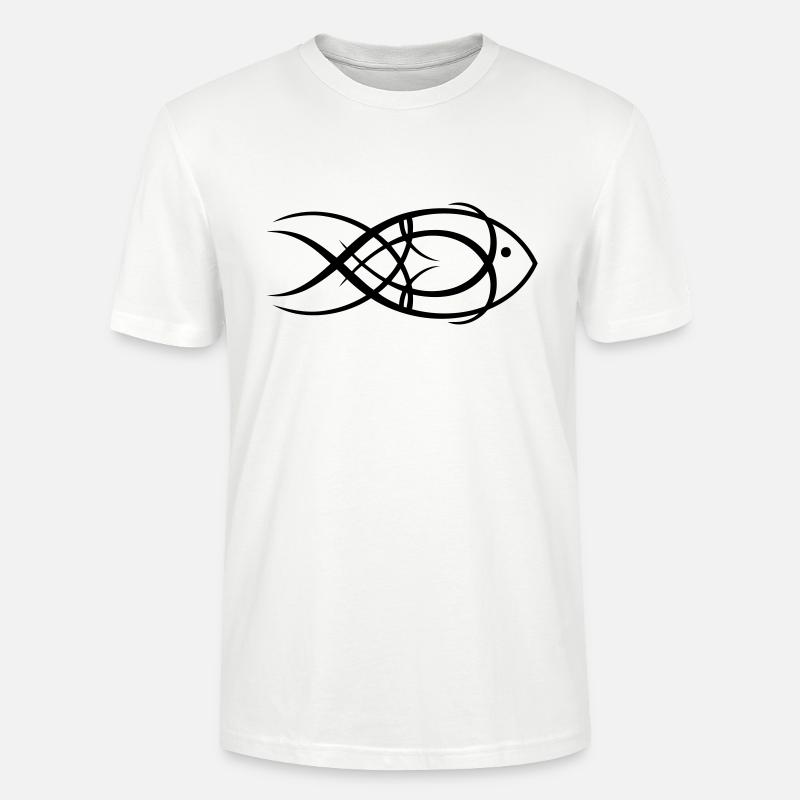 Tribal Fish - Stanley/Stella Unisex Bio-T-Shirt CRAFTER - Weiß