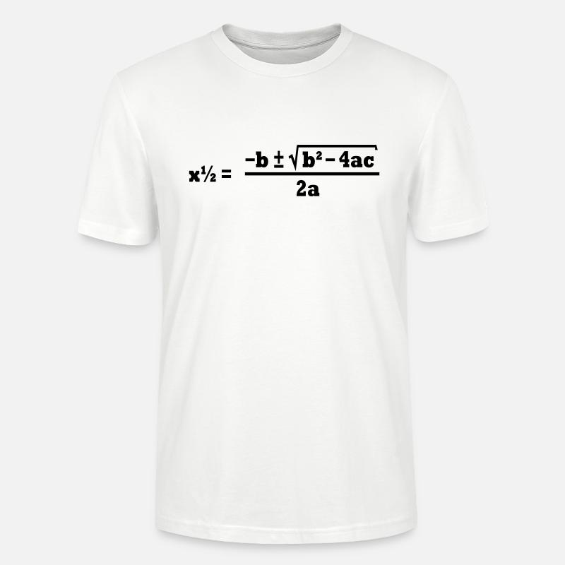 Mathe - Stanley/Stella Unisex Bio-T-Shirt CRAFTER - Weiß