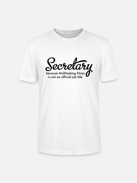secretary - Stanley/Stella Unisex Bio-T-Shirt CRAFTER - Weiß