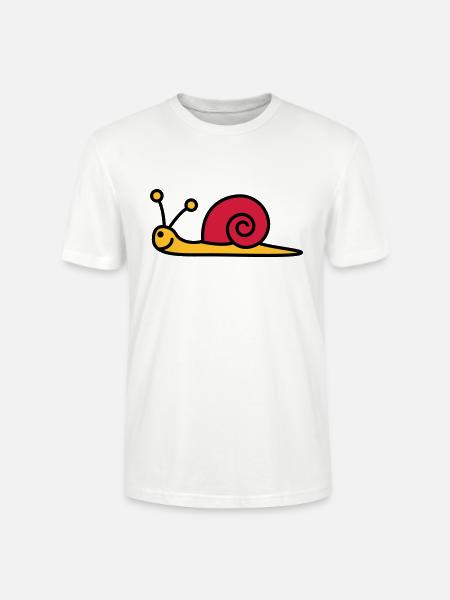 schnecke_3c - Stanley/Stella CRAFTER Unisex Organic T-Shirt - white