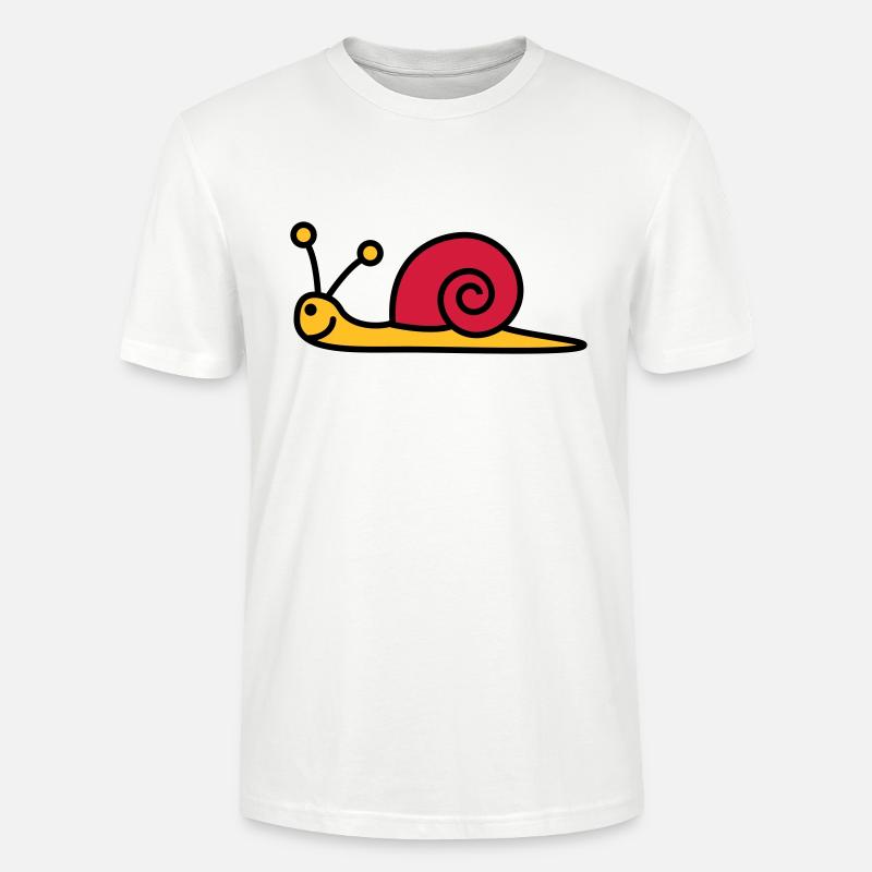 schnecke_3c - Stanley/Stella Unisex Bio-T-Shirt CRAFTER - Weiß