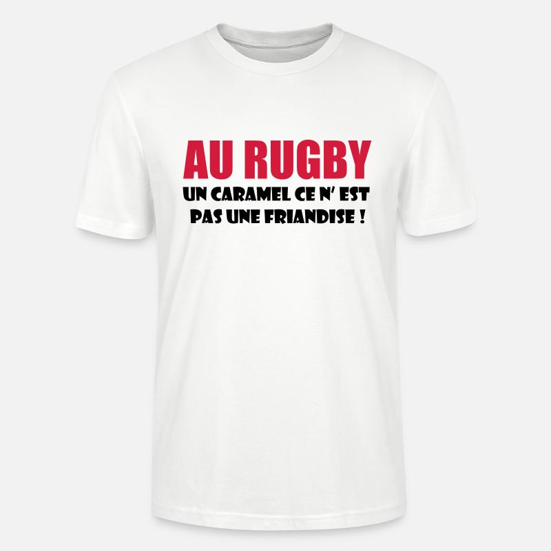 rugby - Stanley/Stella CRAFTER Unisex Organic T-Shirt - white