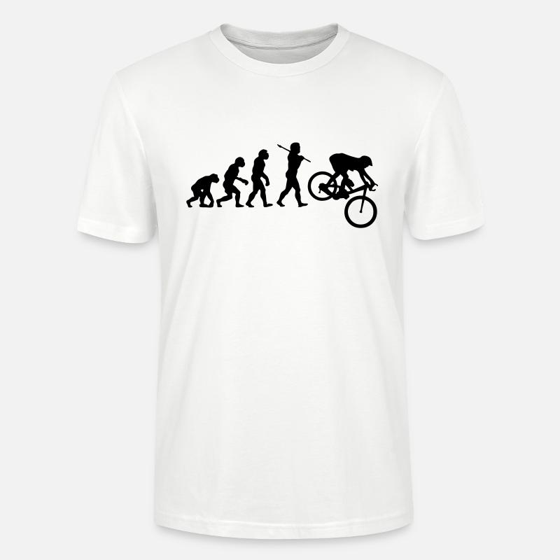 MTB Downhill Evolution - Stanley/Stella Unisex Bio-T-Shirt CRAFTER - Weiß