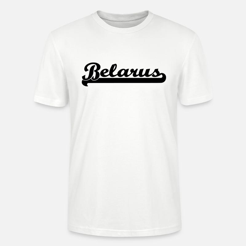 belarus schrift - Stanley/Stella Unisex Bio-T-Shirt CRAFTER - Weiß