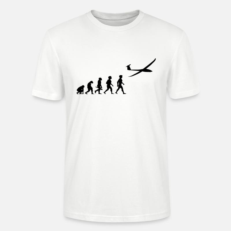 Planeur de planeur Evolution - T-shirt bio CRAFTER Stanley Stella Unisexe - blanc
