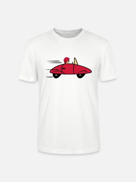 Sportsvogn hurtig kvinder bil - Stanley Stella CRAFTER unisex økologisk-T-shirt - hvid