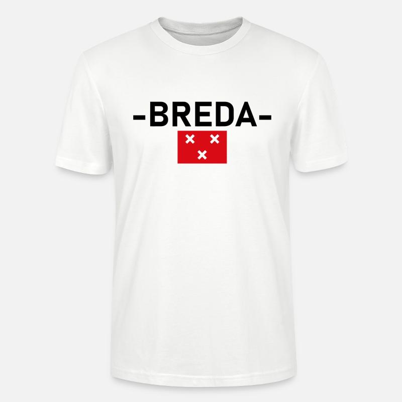 BREDA, Text mit Flagge - Stanley/Stella Unisex Bio-T-Shirt CRAFTER - Weiß