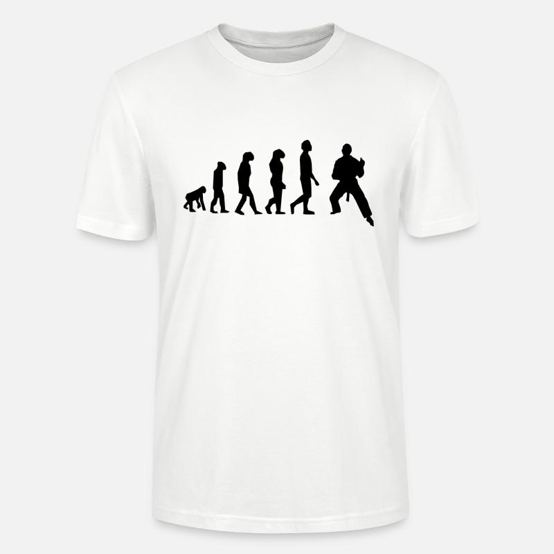 Evolution der Kampfkünste - Stanley/Stella Unisex Bio-T-Shirt CRAFTER - Weiß