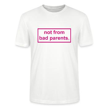 pas de mauvais parents - T-shirt bio CRAFTER Stanley Stella Unisexe - blanc - Devant - Alina (178cm) & Michal (187cm)