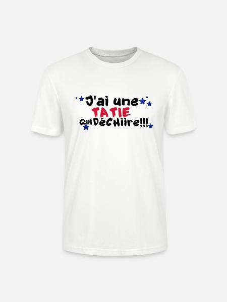 mA TATIE déchire - T-shirt bio CRAFTER Stanley Stella Unisexe - blanc