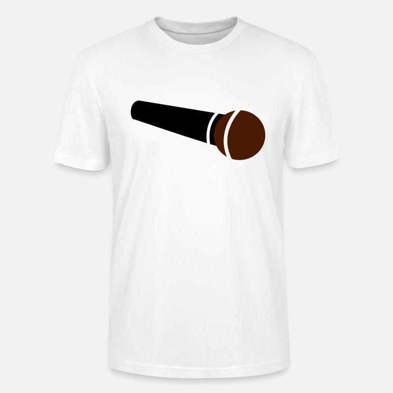 Mikrofon - Stanley/Stella Unisex Bio-T-Shirt CRAFTER - Weiß