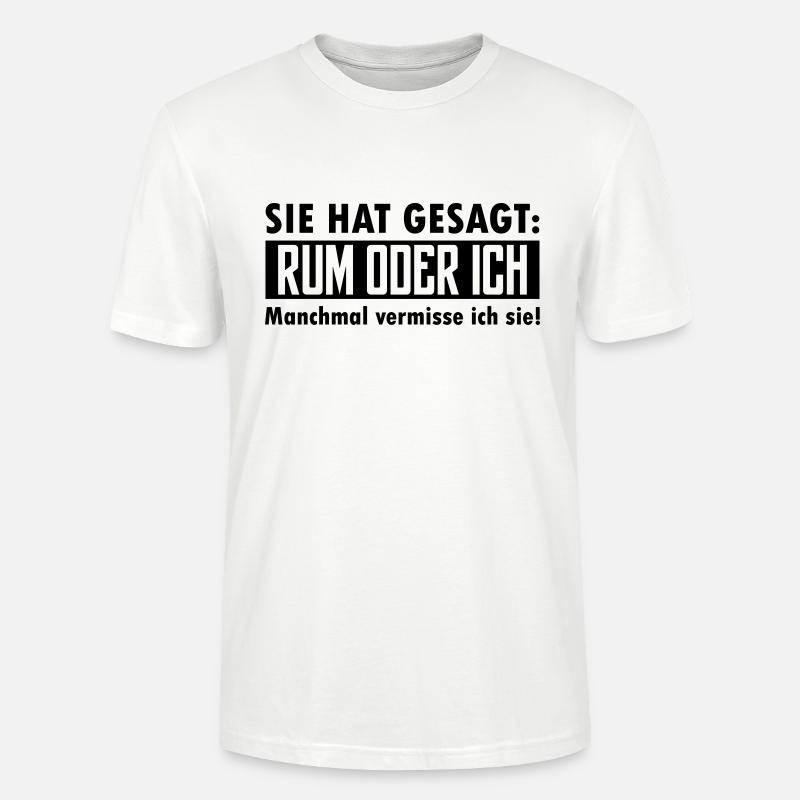 rum oder ich - Stanley/Stella Unisex Bio-T-Shirt CRAFTER - Weiß