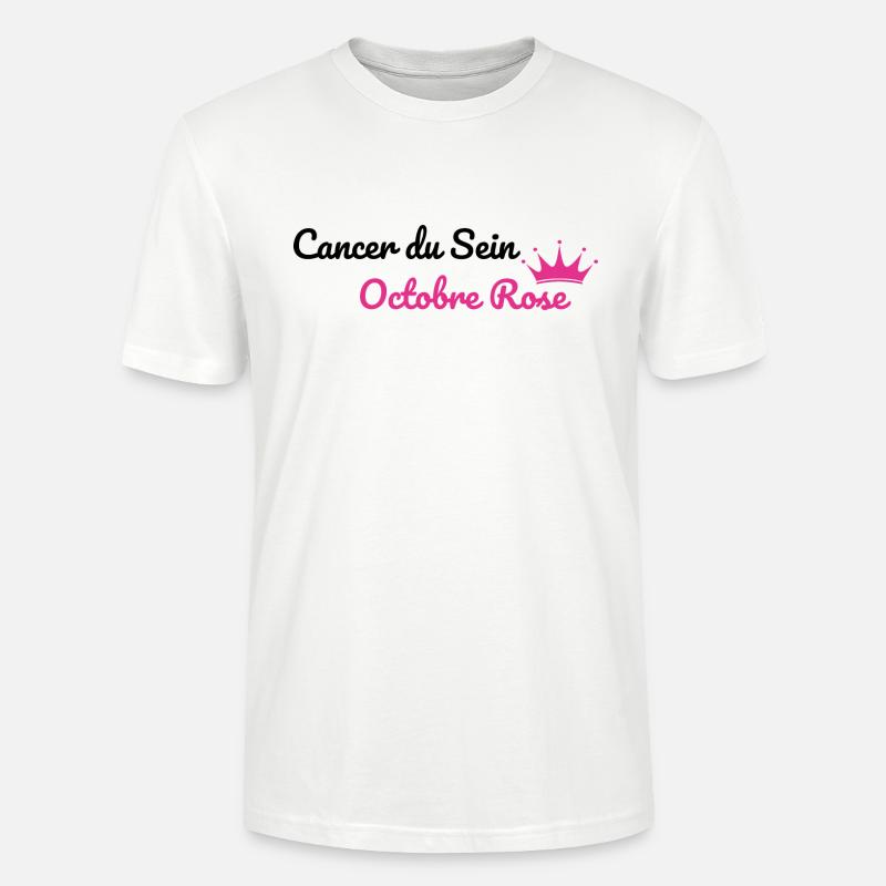 Brustkrebs Rosa Oktober - Stanley/Stella Unisex Bio-T-Shirt CRAFTER - Weiß