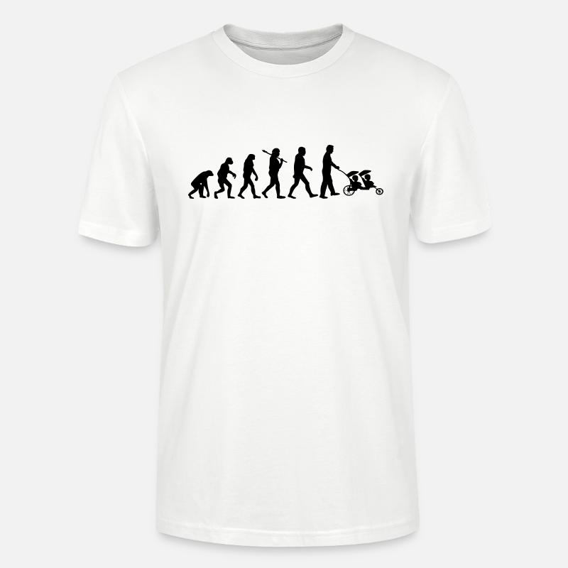 evolution daddy jumeaux - T-shirt bio CRAFTER Stanley Stella Unisexe - blanc