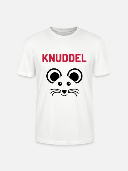 ★ Designfarben änderbar ★ Knuddelmaus - Stanley/Stella Unisex Bio-T-Shirt CRAFTER - Weiß
