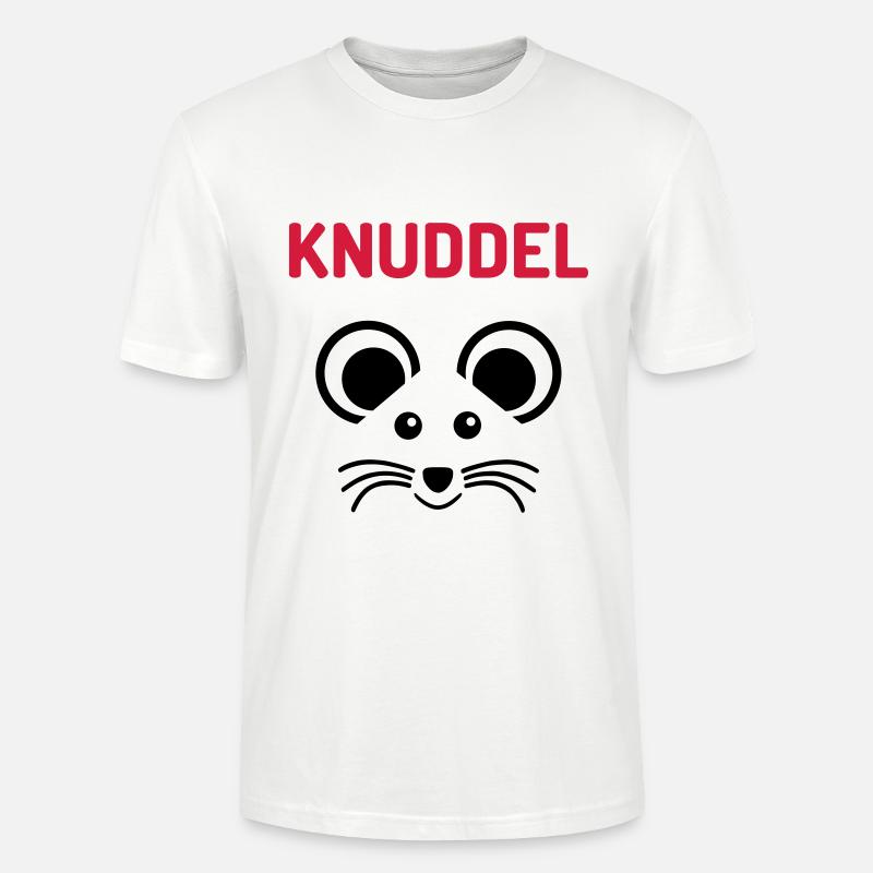 ★ Designfarben änderbar ★ Knuddelmaus - Stanley/Stella Unisex Bio-T-Shirt CRAFTER - Weiß