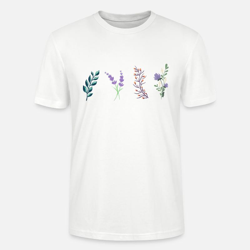 Frühlingsblumen Geschenkidee - Stanley/Stella Unisex Bio-T-Shirt CRAFTER - Weiß