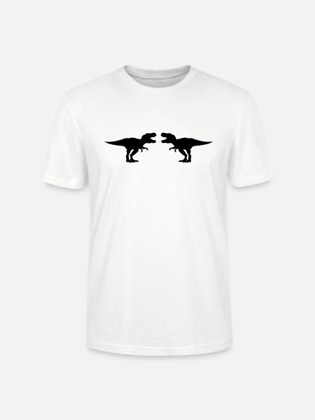 Dinosaur - Stanley/Stella CRAFTER Unisex Organic T-Shirt - white