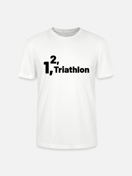 1 2 Triathlon - Stanley/Stella CRAFTER Unisex Organic T-Shirt - white