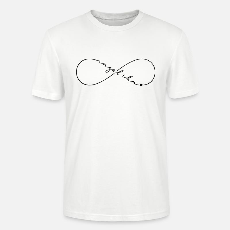 Angelika Name Infinitysymbol - Stanley/Stella Unisex Bio-T-Shirt CRAFTER - Weiß
