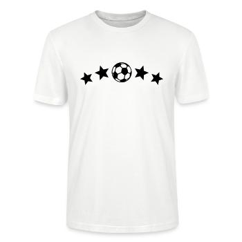 football football team Football Club - Stanley/Stella CRAFTER Unisex Organic T-Shirt - white - Front - Alina (178cm) & Michal (187cm)