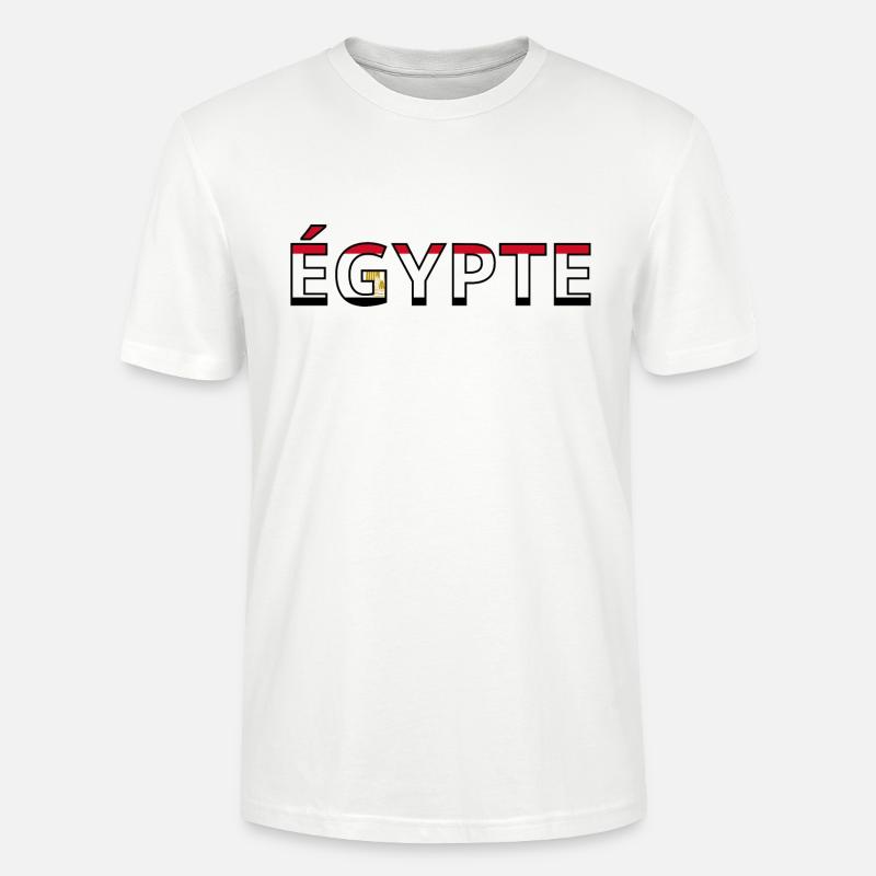 Drapeau Égypte - T-shirt bio CRAFTER Stanley Stella Unisexe - blanc