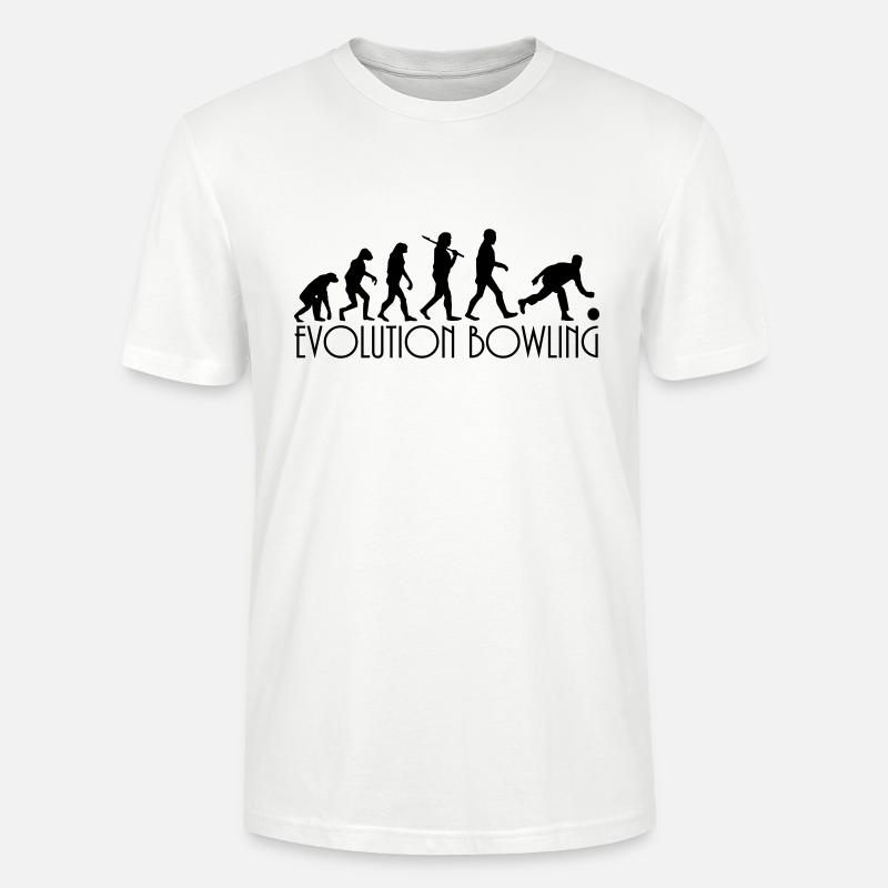 evolution Bowling - Stanley/Stella Unisex Bio-T-Shirt CRAFTER - Weiß