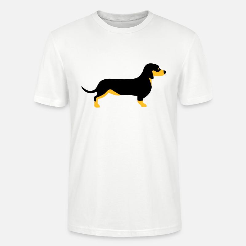 Dackel - Stanley/Stella Unisex Bio-T-Shirt CRAFTER - Weiß