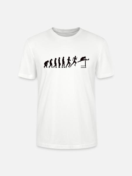 Hurdles Athletics Evolution Hurdler - Stanley/Stella CRAFTER Unisex Organic T-Shirt - white