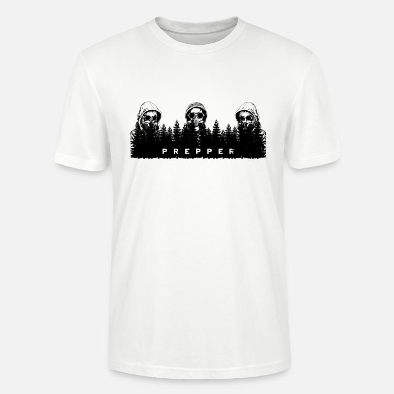 Prepper Code - Stanley/Stella Unisex Bio-T-Shirt CRAFTER - Weiß