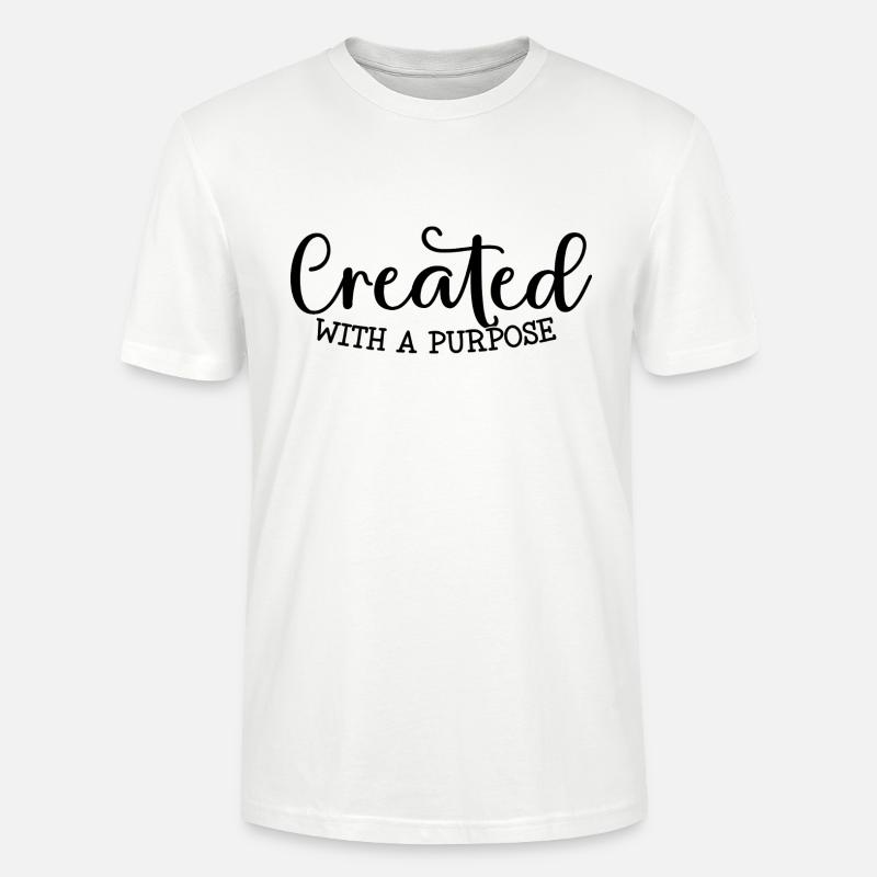 created with a purpose - Stanley/Stella Unisex Bio-T-Shirt CRAFTER - Weiß