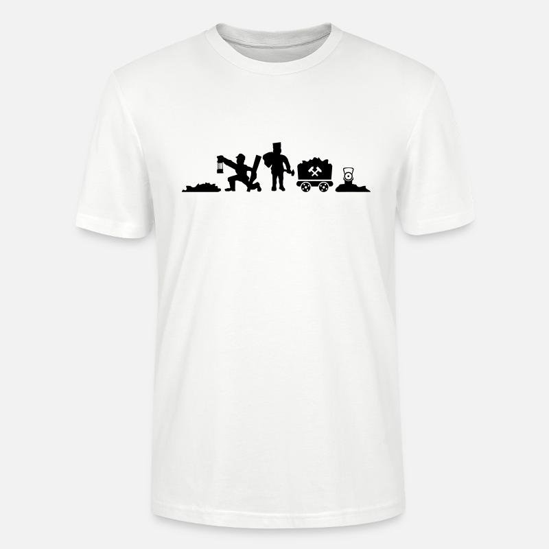 Menschen - Berbau Grube - Stanley/Stella Unisex Bio-T-Shirt CRAFTER - Weiß