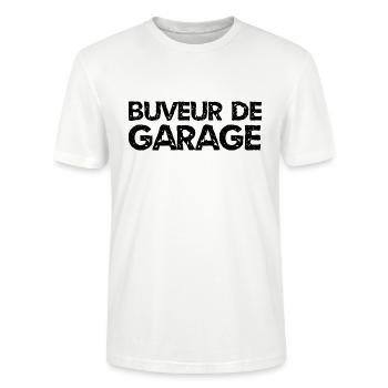 buveur de garage - T-shirt bio CRAFTER Stanley Stella Unisexe - blanc - Devant - Alina (178cm) & Michal (187cm)