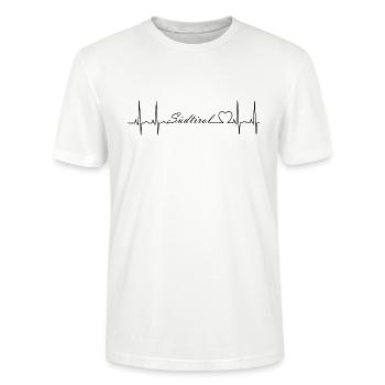 Südtirol - Stanley/Stella Unisex Bio-T-Shirt CRAFTER - Weiß - Vorne - Alina (178cm) & Michal (187cm)