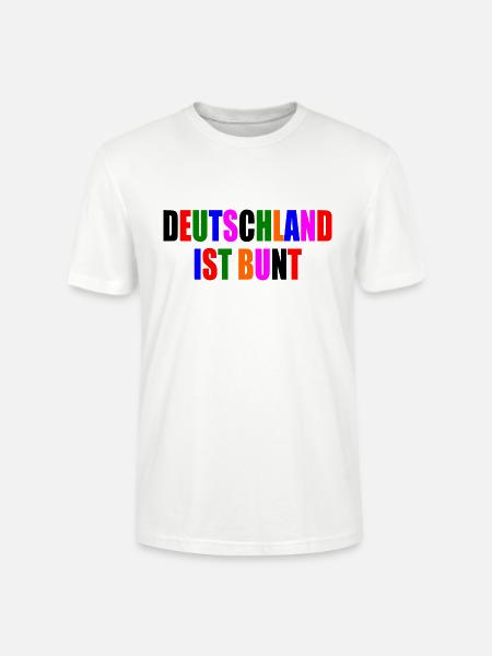 Deutschland ist bunt - Stanley/Stella Unisex Bio-T-Shirt CRAFTER - Weiß