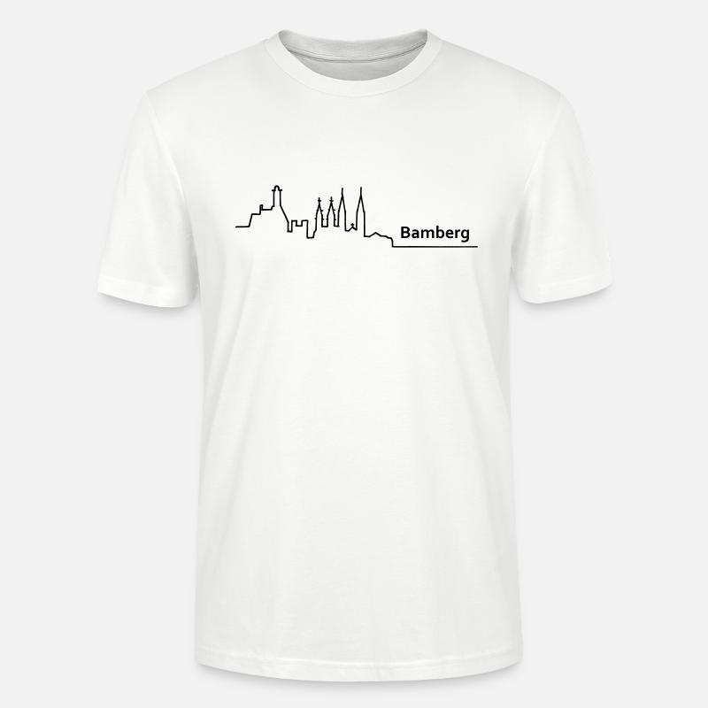 bamberg skyline - Stanley/Stella Unisex Bio-T-Shirt CRAFTER - Weiß