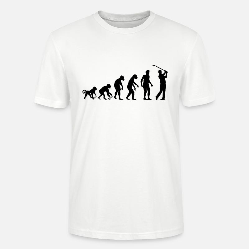golf_evolution - Stanley/Stella Unisex Bio-T-Shirt CRAFTER - Weiß