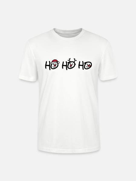 Ho Ho Ho - Stanley/Stella CRAFTER Unisex Organic T-Shirt - white