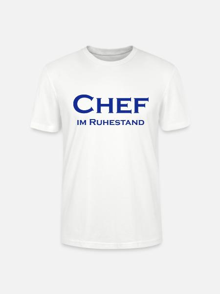 Chef im Ruhestand - Stanley/Stella Unisex Bio-T-Shirt CRAFTER - Weiß