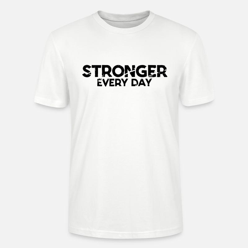 PLUS FORT CHAQUE JOUR - T-shirt bio CRAFTER Stanley Stella Unisexe - blanc