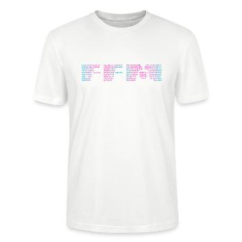 FFM Frankfurt Citys - Stanley/Stella Unisex Bio-T-Shirt CRAFTER - Weiß - Vorne - Alina (178cm) & Michal (187cm)