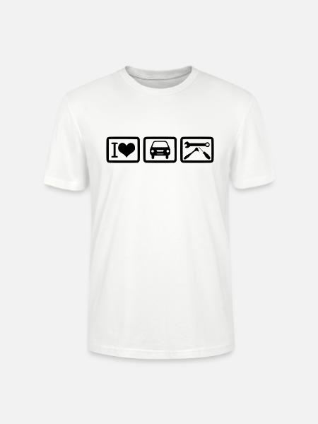 i_love_auto_repair - Stanley/Stella Unisex Bio-T-Shirt CRAFTER - Weiß